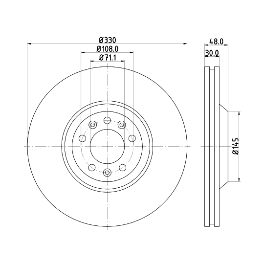 8DD 355 128-221 - Brake Disc 