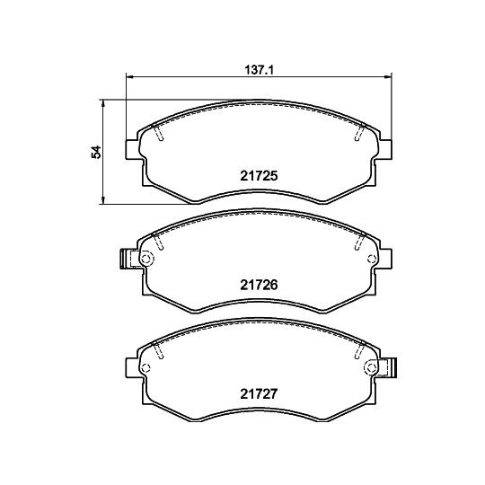 8DB 355 016-691 - Brake Pad Set, disc brake 