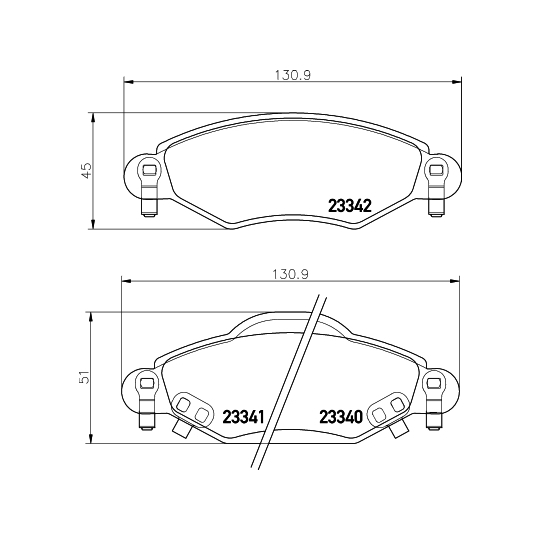 8DB 355 010-791 - Brake Pad Set, disc brake 