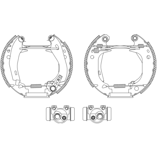 8DB 355 003-921 - Brake Shoe Set 