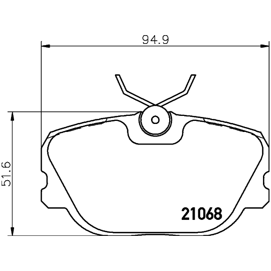 8DB 355 017-761 - Piduriklotsi komplekt,ketaspidur 