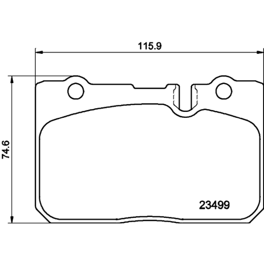 8DB 355 013-231 - Brake Pad Set, disc brake 