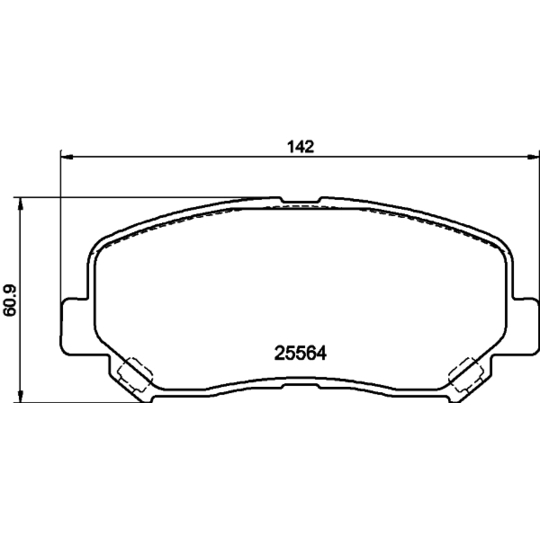 8DB 355 021-981 - Brake Pad Set, disc brake 