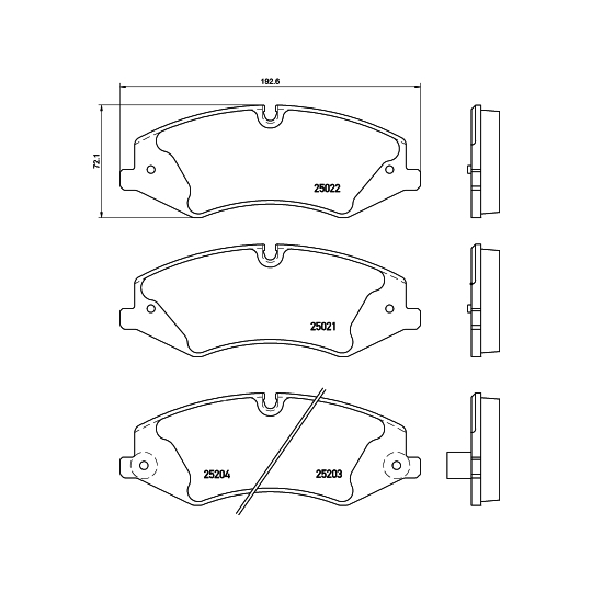 8DB 355 015-551 - Brake Pad Set, disc brake 