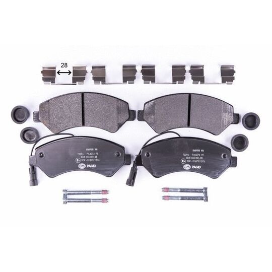 8DB 355 021-281 - Brake Pad Set, disc brake 