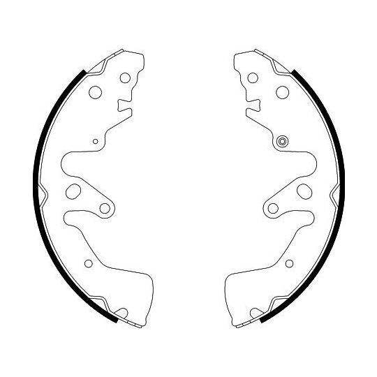 8DB 355 000-261 - Brake Shoe Set 