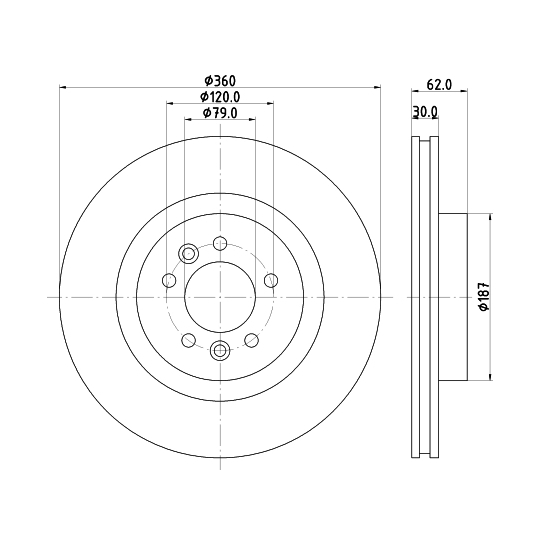 8DD 355 125-251 - Brake Disc 