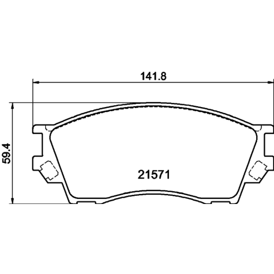 8DB 355 017-091 - Brake Pad Set, disc brake 