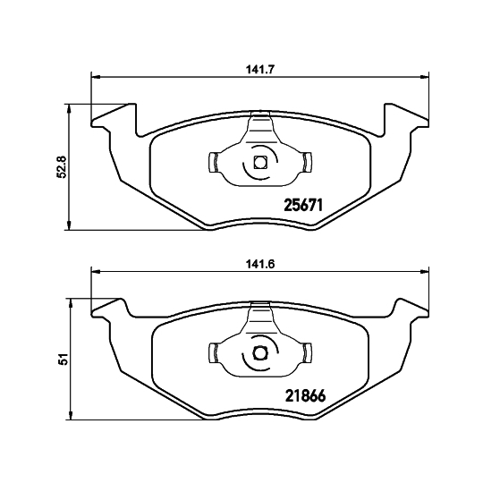 8DB 355 021-531 - Piduriklotsi komplekt,ketaspidur 