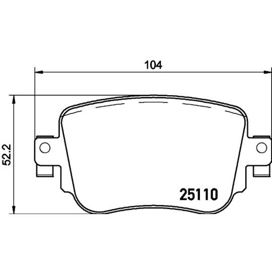 8DB 355 021-911 - Piduriklotsi komplekt,ketaspidur 