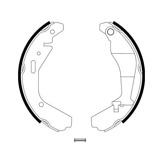 8DB 355 002-951 - Brake Shoe Set 