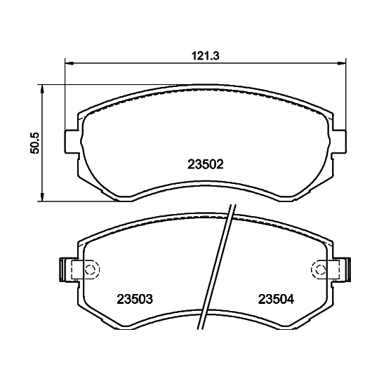 8DB 355 017-201 - Brake Pad Set, disc brake 