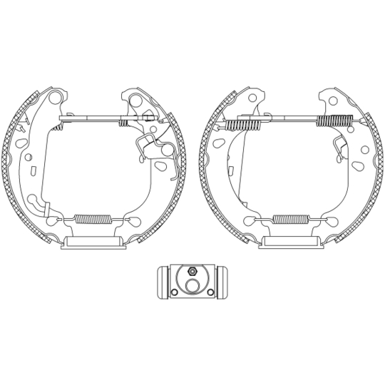 8DB 355 004-811 - Brake Shoe Set 