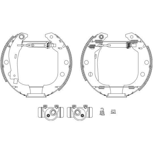 8DB 355 003-691 - Brake Shoe Set 