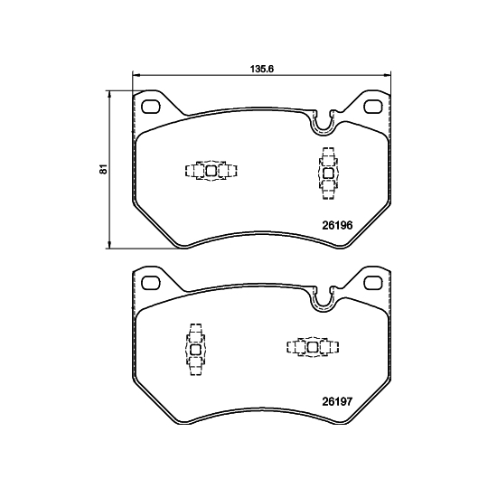 8DB 355 040-151 - Brake Pad Set, disc brake 