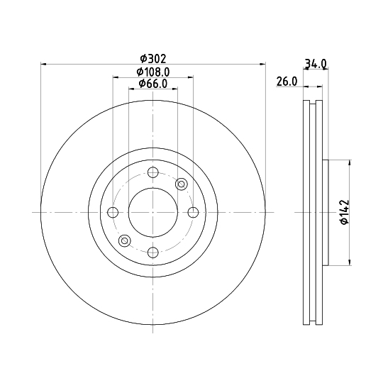 8DD 355 111-321 - Brake Disc 