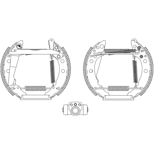 8DB 355 003-711 - Piduriklotside komplekt 