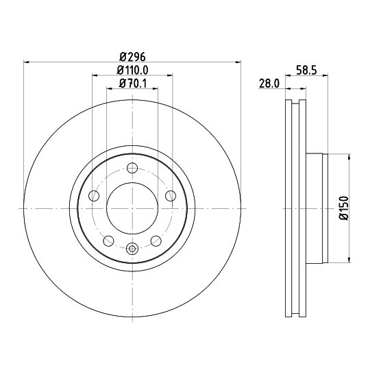 8DD 355 127-091 - Brake Disc 