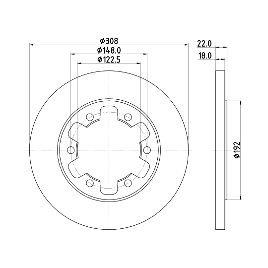 8DD 355 122-831 - Brake Disc 