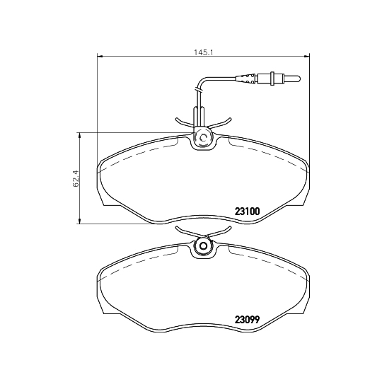 8DB 355 018-501 - Brake Pad Set, disc brake 