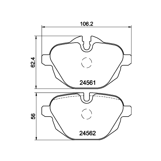 8DB 355 013-921 - Brake Pad Set, disc brake 