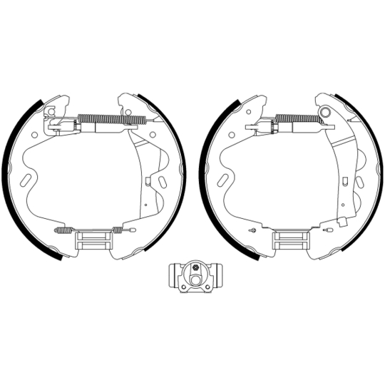 8DB 355 022-991 - Brake Shoe Set 