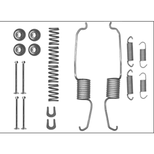 8DZ 355 206-091 - Accessory Kit, brake shoes 