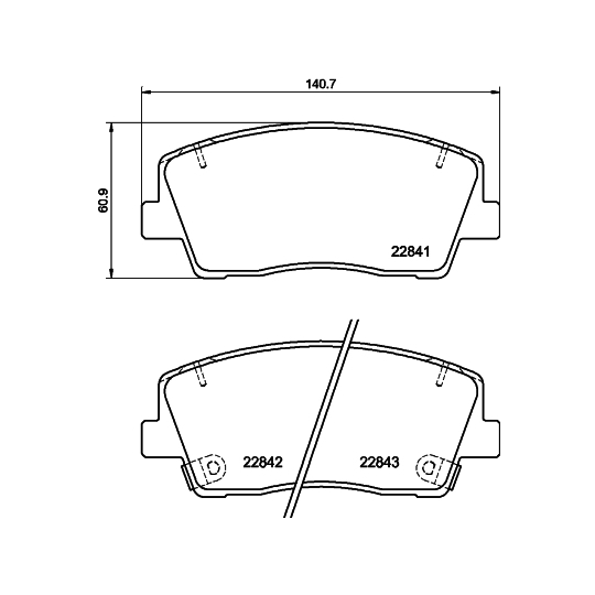 8DB 355 039-921 - Piduriklotsi komplekt,ketaspidur 