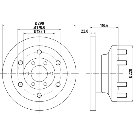 8DD 355 117-501 - Brake Disc 