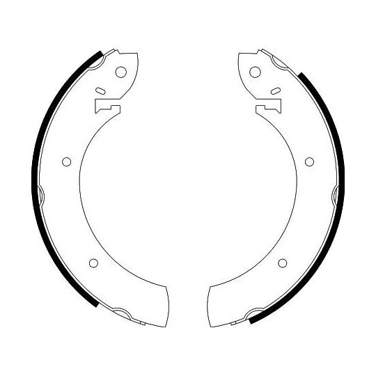 8DB 355 000-551 - Brake Shoe Set 