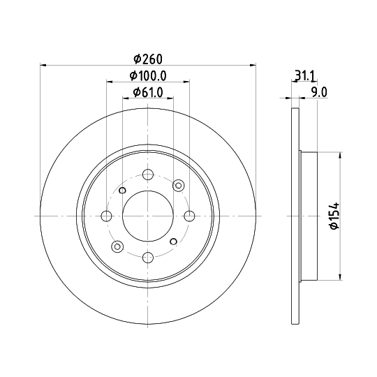 8DD 355 122-531 - Brake Disc 