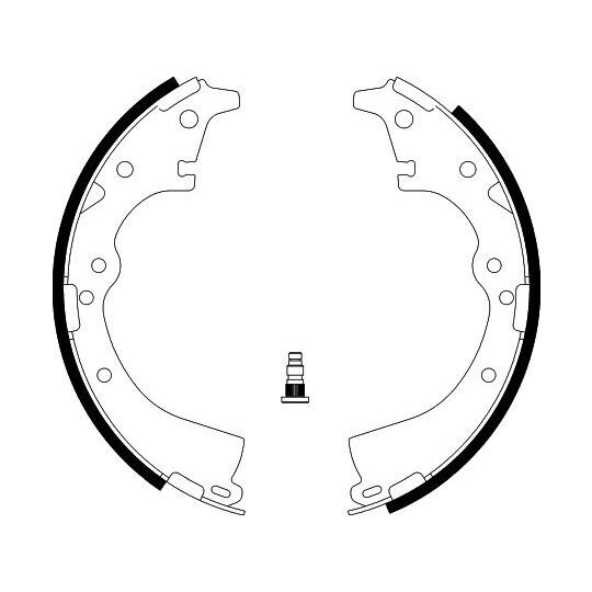 8DB 355 002-201 - Brake Shoe Set 