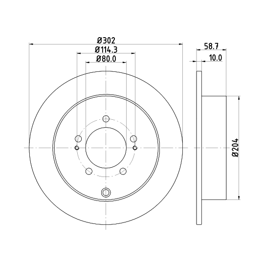 8DD 355 119-061 - Bromsskiva 