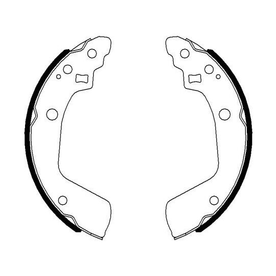 8DB 355 022-051 - Brake Shoe Set 