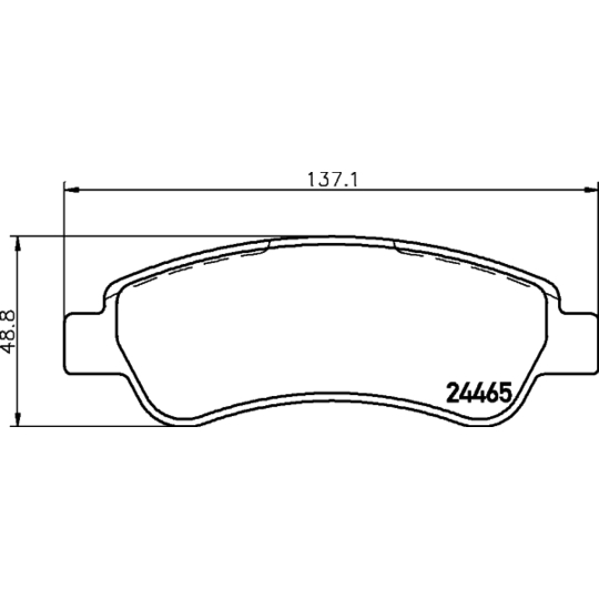 8DB 355 012-911 - Brake Pad Set, disc brake 