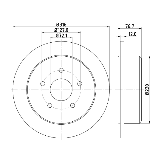 8DD 355 117-101 - Brake Disc 