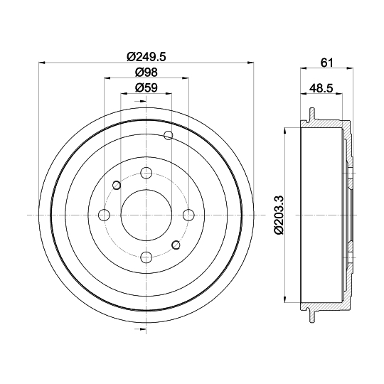 8DT 355 301-421 - Piduritrummel 