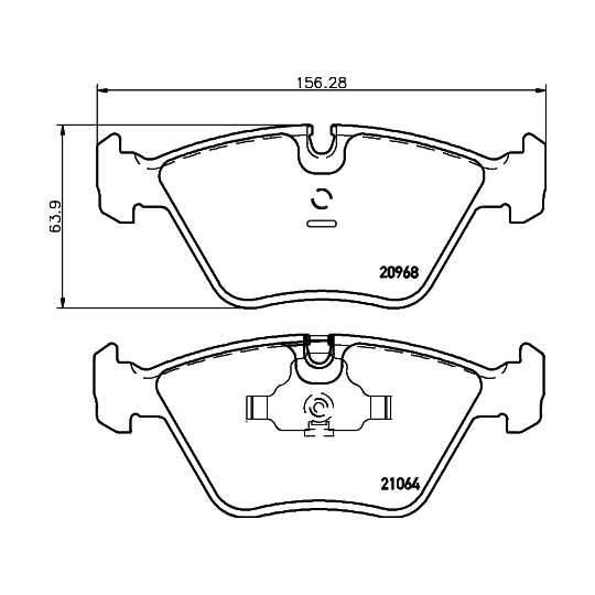 8DB 355 007-411 - Brake Pad Set, disc brake 