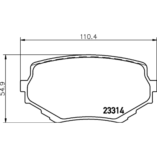 8DB 355 017-181 - Brake Pad Set, disc brake 