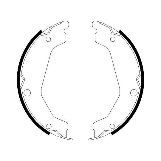 8DA 355 050-051 - Brake Shoe Set, parking brake 