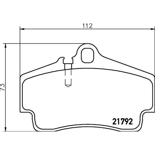 8DB 355 018-481 - Brake Pad Set, disc brake 