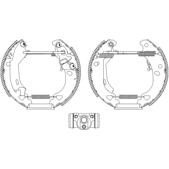 8DB 355 004-311 - Brake Shoe Set 