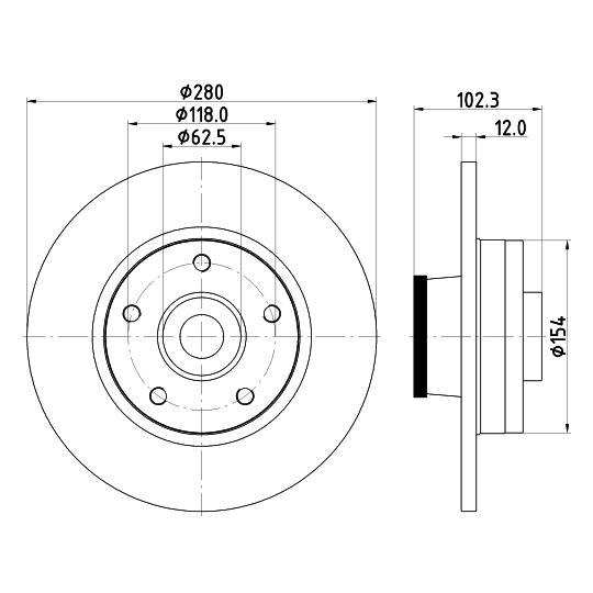 8DD 355 123-251 - Brake Disc 