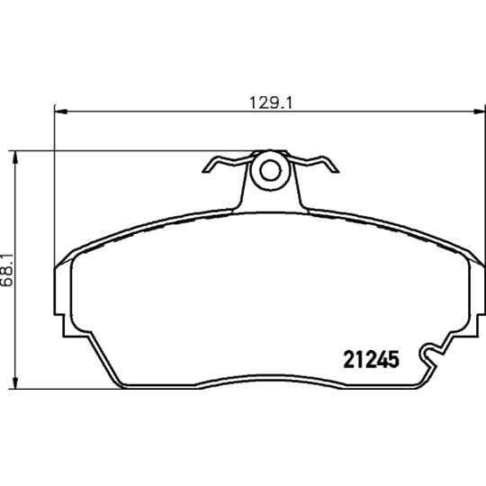 8DB 355 011-781 - Brake Pad Set, disc brake 