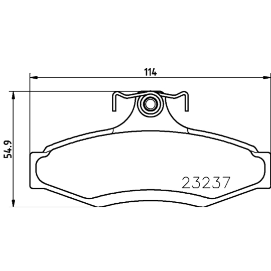 8DB 355 009-491 - Brake Pad Set, disc brake 