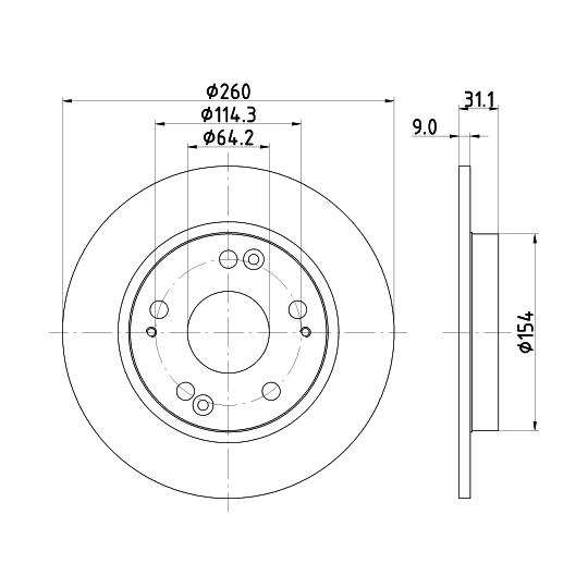 8DD 355 117-901 - Bromsskiva 