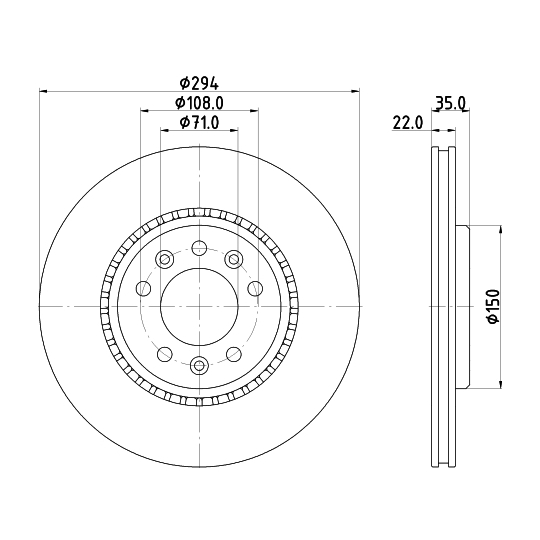 8DD 355 125-401 - Brake Disc 