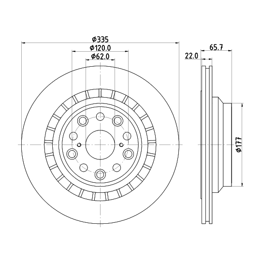 8DD 355 116-941 - Brake Disc 