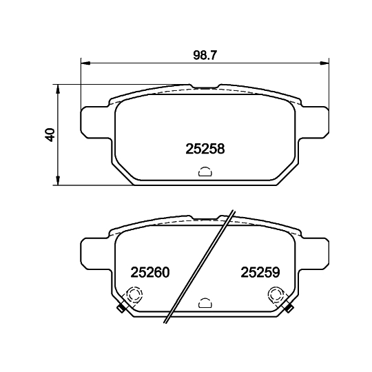 8DB 355 015-871 - Piduriklotsi komplekt,ketaspidur 