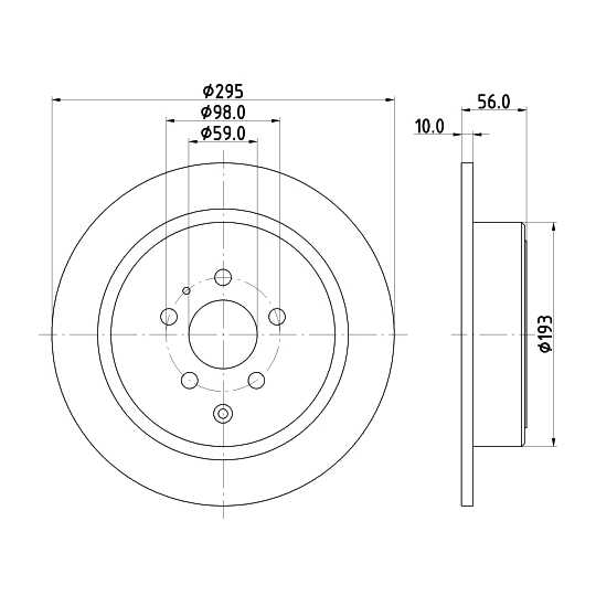 8DD 355 104-461 - Bromsskiva 